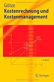 Produkt-Bild: Kostenrechnung und Kostenmanagement (Springer-Lehrbuch)