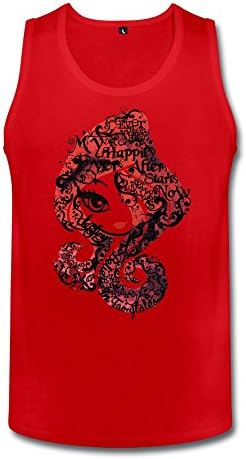 KAITIAN Ever After High Men's T-shirts,Red Tank,