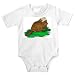 Onesie with dam, gnaw, animal, beaver