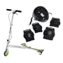 Razor Powerwing Deluxe Scooter with Youth Multi-Sport Helmet and Pad Combo Set (Ages 8-14)