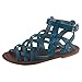 Sandalup Women's Open Toe Flat Gladiator Sandals with Buckle