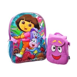 Click to buy Dora The Explorer Back to School: Nick Jr Dora the Explorer Backpack with Mr. Backpack Lunch from Amazon!