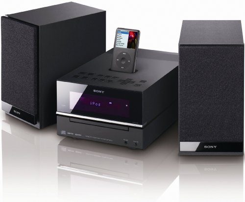 Sony CMT-BX20I Kompaktanlage (CD-/MP3-Player, UKW-/MW-Tuner, Apple iPod-Dock) schwarz