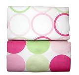 Babylicious Groovy Pink Receiving Blankets ( 2 pack)