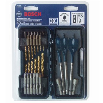 Bosch T4039 Drill and Drive Set, Blue, 39-Piece