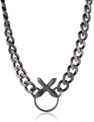 LUV AJ "Rainbow" Crystal Cross Chain Necklaces, 10"
