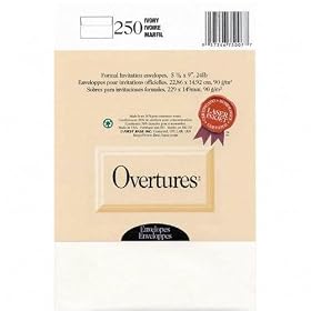 First-Base Matching Envelopes, 5-7 8x9, 250 Envelopes, Ivory FST75007 by First Base