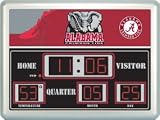 Alabama Crimson Tide NCAA Scoreboard Clock & Thermometer (14x19)