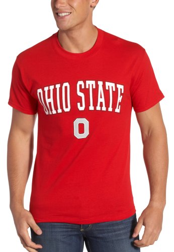 Ohio State Buckeyes 100% Cotton Short Sleeve T-Shirt (Red, Large)
