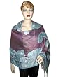 Indian Cutwork Purple Pashmina Shawl/wrap Throw Reversible