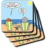 Rich Diesslins Funny General - Editorial Cartoons - Conan O Brien Horny Manatee - Coasters