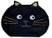 Black Cat Face Shaped Halloween Placemat