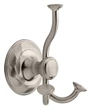 Delta 133058 Pirouette Triple Robe Hook, Satin Nickel