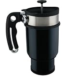 Planetary Design Commuter Double-Shot Stainless Steel French Press Mug, Black
