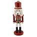 Poodle Soldier Dog Handpainted Christmas Tree Ornament, White