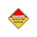 Danger Shallow Water No Diving Pool Metal Aluminum Novelty Safety Sign 12x12