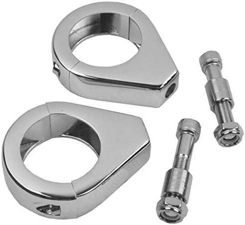 39MM TURN SIGNAL RELOCATION FORK CLAMPS PAIR FOR Harley Sportster XL Dyna Glide