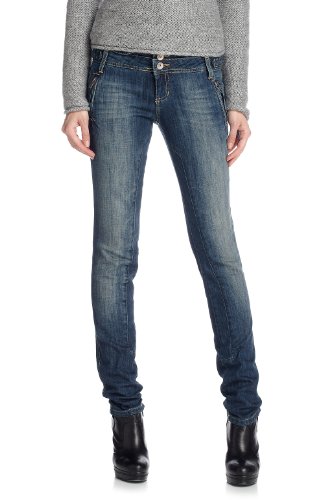 edc by ESPRIT Damen Jeans 121CC1B005, Gr. 31/32, Blau (dark stone denim 939) Preisvergleich