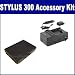Olympus Stylus 300 Digital Camera Accessory Kit includes: SDLI10B Battery, SDM-148 Charger