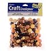 Round Wood Beads, Assorted Sizes, Natural, Tan, Brown, 150 Pc Bag