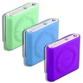 3 Pack Shuffle Silicones Blue Green + Purple For The New 2010 Apple Ipod Shuffle