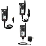 Deluxe Kit for the Sanyo MVP EV-DO includes a USB cable with Car and Wall Charger - Gomadic Brand w/ TipExchange Technology