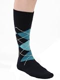Mens Argyle Dress Socks Wool Cashmere Blend Espresso