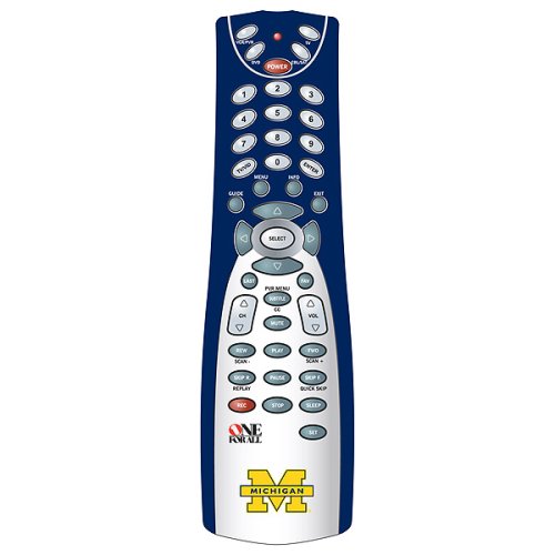 One For All 4 Device Universal Remote Control - University of Michigan Logo