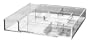 Expandable Acrylic Organizer (Clear) 9" x 7" x 2 1/8"