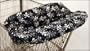 3 N 1 Shopping Cart & High Chair Cover -Skulls Black - Cuter Than A Ducks Butt