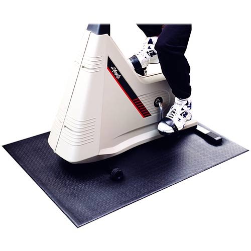 Supermats Solid P.V.C. Mat for Bikes/Steppers (3-Feet x 4-Feet)
