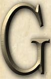 Monogrammed Textured Tile: G