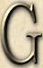 Monogrammed Textured Tile: G