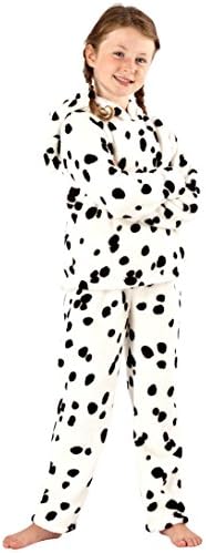 Selena Girl Girls Nightwear Spot Print Pyjama Suit, White 9/10 Yrs