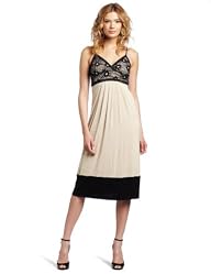 Wrapper Midi Spaghetti Strap Knit Dress With Crochet Over Bodice Detail