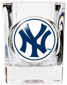 MLB New York Yankees 2oz. Domed Logo Square Shot Glass