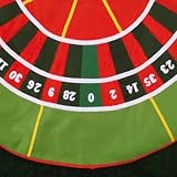 54 Roulette Wheel Gambling Theme Christmas Tree Skirt