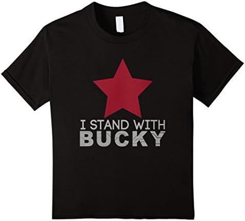Kids I Stand With Bucky T Shirt 12 Black