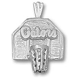 University of Florida Gators Backboard Pendant (Silver)