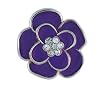 Geneva Women's Purple Flower Ring Watch