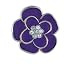 Geneva Women's Purple Flower Ring Watch