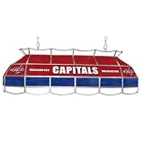 Nhl Washington Capitals Stained Glass 40 Inch Lighting Fixture