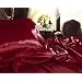 New Full (Double) Size Satin Sheet Set - Includes 1 fitted sheet, 1 flat sheet and 2 pillow cases - Burgundy