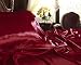 NEW SATIN SHEET SET WITH PILLOWCASES, QUEEN, BURGUNDY