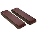 Woodstock D1254 4-Inch by 36-Inch 180 Grit Aluminum Oxide Sanding Belt, 2-Pack
