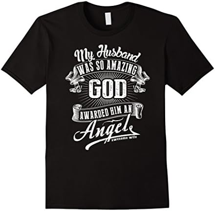 Men's Wife t shirt , My husband was so amazing. God awarded him an 2XL Black