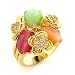 Jewelry - Multicolor Cat Eye Gold Tone Ring SZ 7