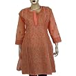 Cotton Tops Blouse Chikan Hand Embroidered Size L