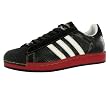 Adidas Men's Superstar 76ers Casual Shoe Black, Red, White