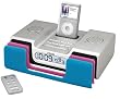 iHome iH55-SR Clock Radio for All Generations of iPod & iPod Nano with Remote Control & 3 Interchangeable Front Panels Silver - Line-in To Play All Audio Devices